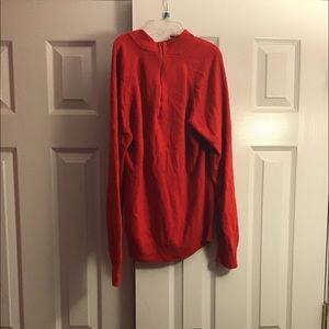 Red crop sweater